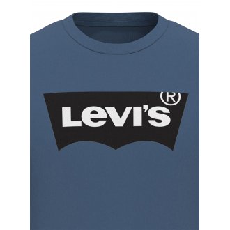 T-shirt Levi's® en coton bleu à manches courtes et col rond en bord côte