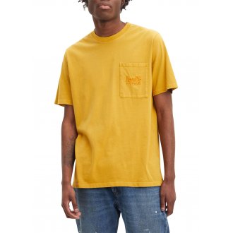 T-shirtcol rond Levi's® en coton jaune moutarde