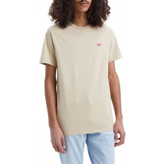 T-shirt Levi's® coton avec manches courtes et col rond beige