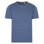 T-shirt Levi's® coton manches courtes et col rond bleu rayé