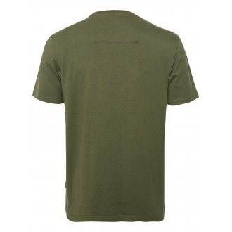 T-shirt Kaporal en coton biologique kaki à coupe droite avec manches courtes et col rond 