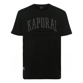 T-shirt Kaporal coton biologique droite avec manches courtes et col rond noir