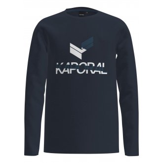 T-shirt Kaporal coupe droite col rond marine