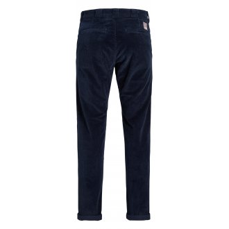 Pantalon 4 poches Jack & Jones Kane en coton côtelé bleu marine