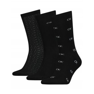 Coffret Calvin Klein de chaussettes hautes noires