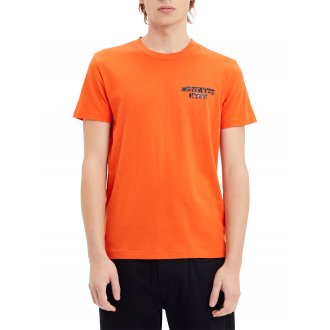 T-shirt à col rond Calvin Klein en coton mélangé orange