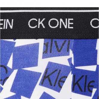 Boxer Calvin Klein en coton bleu logo all-over