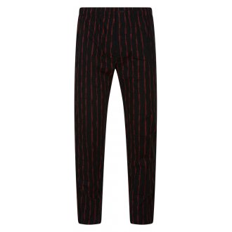 Pyjama long Calvin Klein en coton fermée avec manches longues et col rond noir