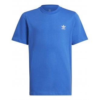 Tee-shirt col rond et coupe droite Junior Garçon ADIDAS en coton bleu