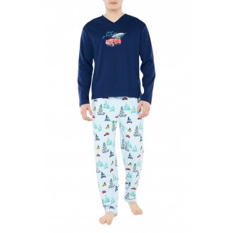 Chemises de nuit Arthur pour homme en coloris Bleu Pyjama Long coton vichy droite Pyjamas Homme Vêtements Vêtements de nuit Pyjamas et vêtements dintérieur 