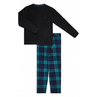 Pyjama Arthur régular avec manches longues et col rond multicolore vichy