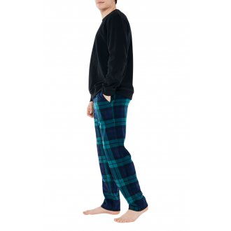 Pyjama Arthur régular avec manches longues et col rond multicolore vichy