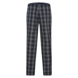 Pantalon de pyjama Emporio Armani en coton fermée marine à carreaux