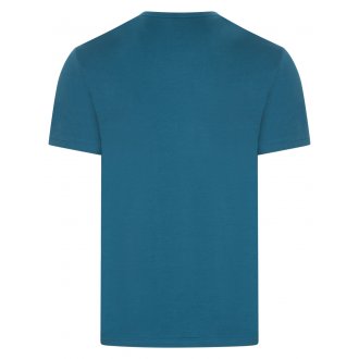 Lot de 2 T-shirts Emporio Armani en coton avec manches courtes et col rond bleu