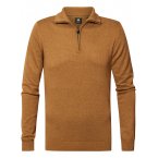 Pull col camionneur Petrol Industries camel chiné