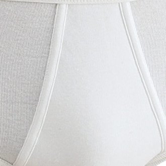Slip Kapart blanc taille haute et coupe ouverte