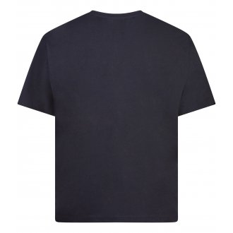 T-shirt avec manches courtes et col rond Maxfort en coton noir