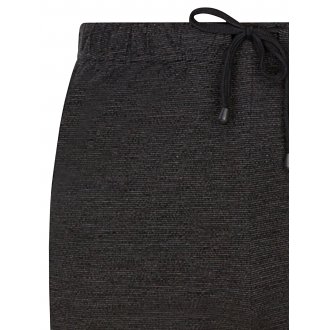 Pantalon de pyjama Adamo Leon en coton rayé noir coupe droite