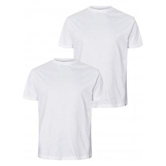 T-shirts North 56°4 en coton avec manches courtes et col rond blanc, lot de 2