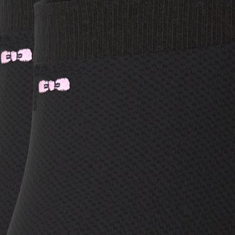 Chaussettes Eden Park coupe socquettes en coton mélangé noir uni à logo iconique coup-de-pied