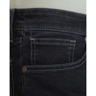 Jean Mise Au Green 5 poches regular fit en coton stretch gris clair uni à jacron à logo métallisé