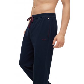 Pantalon jogging Boss en coton slim bleu nuit