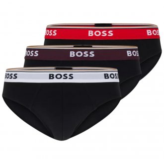 Lot de 3 slips Boss coton noir