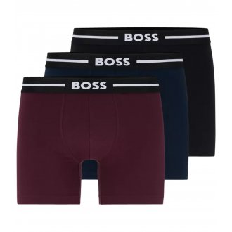 Lot de 3 boxer Boss coton multicolore