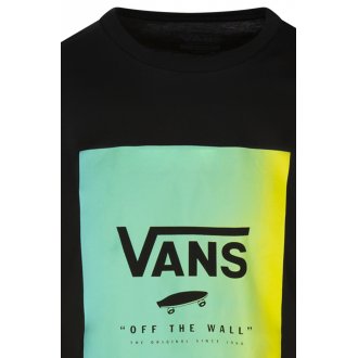 T-shirt col rond Vans en coton avec manches courtes noir