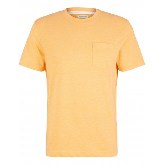 T-shirt col rond Tom Tailor avec manches courtes orange chiné
