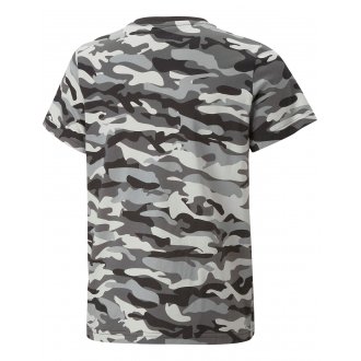 T-shirt Junior Garçon avec manches courtes et col rond Puma anthracite camouflage