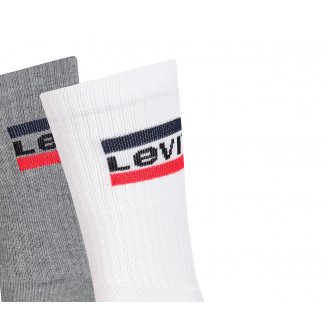 Paires de chaussettes Levi's® en coton mélangé multicolores, lot de 2