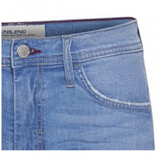 Short 5 poches Blend en coton stone délavé, taille normale et coupe slim