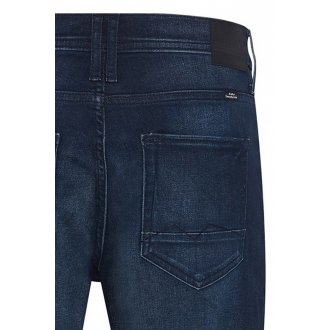 Jean 5 poches Blend Jet Fit en coton bleu nuit délavé, coupe droite à jambe slim