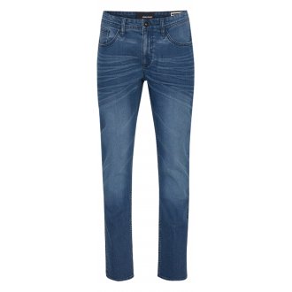 Jean 5 poches Blend Twister Fit en coton bleu délavé, coupe droite à jambe slim