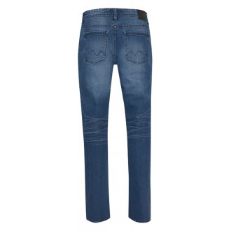 Jean 5 poches Blend Twister Fit en coton bleu délavé, coupe droite à jambe slim