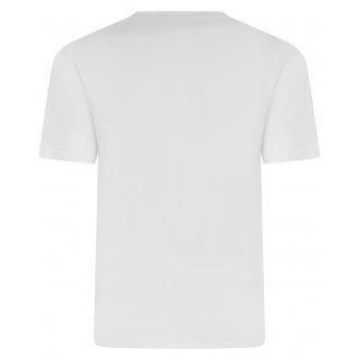 T-shirt col rond Ruckfield en coton avec manches courtes blanc