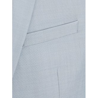 Veste de blazer à col cranté et coupe ajustée Jack & Jones Premium en laine mélangée bleu