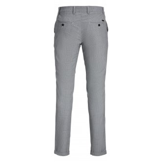 Pantalon coupe chino Jack & Jones Premium gris imprimé Prince-de-galles