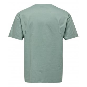 T-shirt manches courtes et col rond coupe droiteOnly&Sons en coton vert