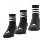 Lot de 3 paires de chaussettes Adidas noires rayées