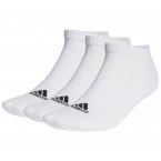 Lot de 3 paires de chaussettes adidas coupe basse en partie en coton blanc uni