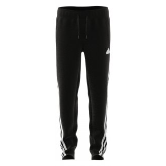 Pantalon de jogging adidas Junior en partie matière recyclée respirante noire à coupe slim et taille élastiquée