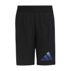 Short Jogging adidas Junior en coton noir à logo dégradé cuisse gauche