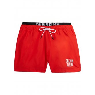 Short de bain Calvin Klein rouge