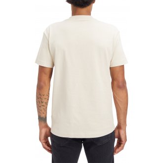 T-shirt avec manches courtes et col rond Calvin Klein beige