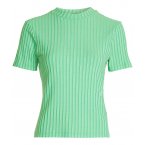 T-shirt FEMME avec manches courtes et col rond Calvin Klein vert
