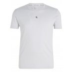 T-shirt à col rond et coupe droite Calvin Klein en coton gris clair