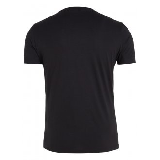 T-shirt à col rond et coupe droite Calvin Klein en coton noir