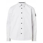 Chemise avec un col français Calvin Klein en coton gris clair